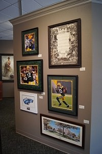 Sports art, sport posters, jersey displays and more.